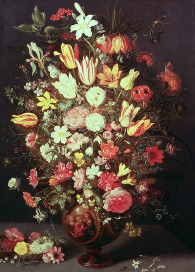 Fleurs dans un vase - Phillipe de Marlier